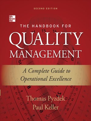 cover image of The Handbook for Quality Management